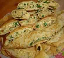 Млинці з сиром і зеленню